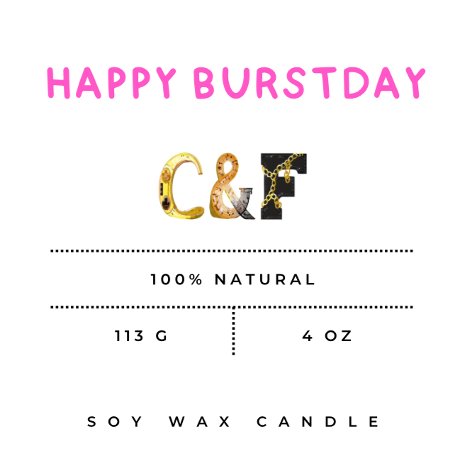 Kpop Inspired Scented 4oz Candles: Happy Burstday (Seventeen)