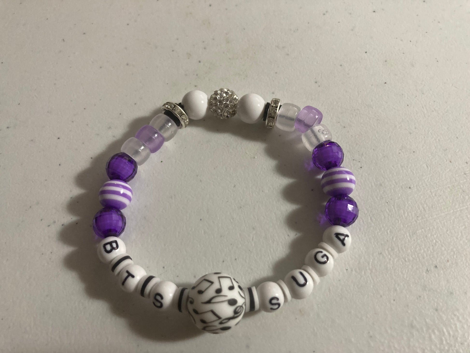 BTS Member/Bias Stretch Bead Bracelet - Suga