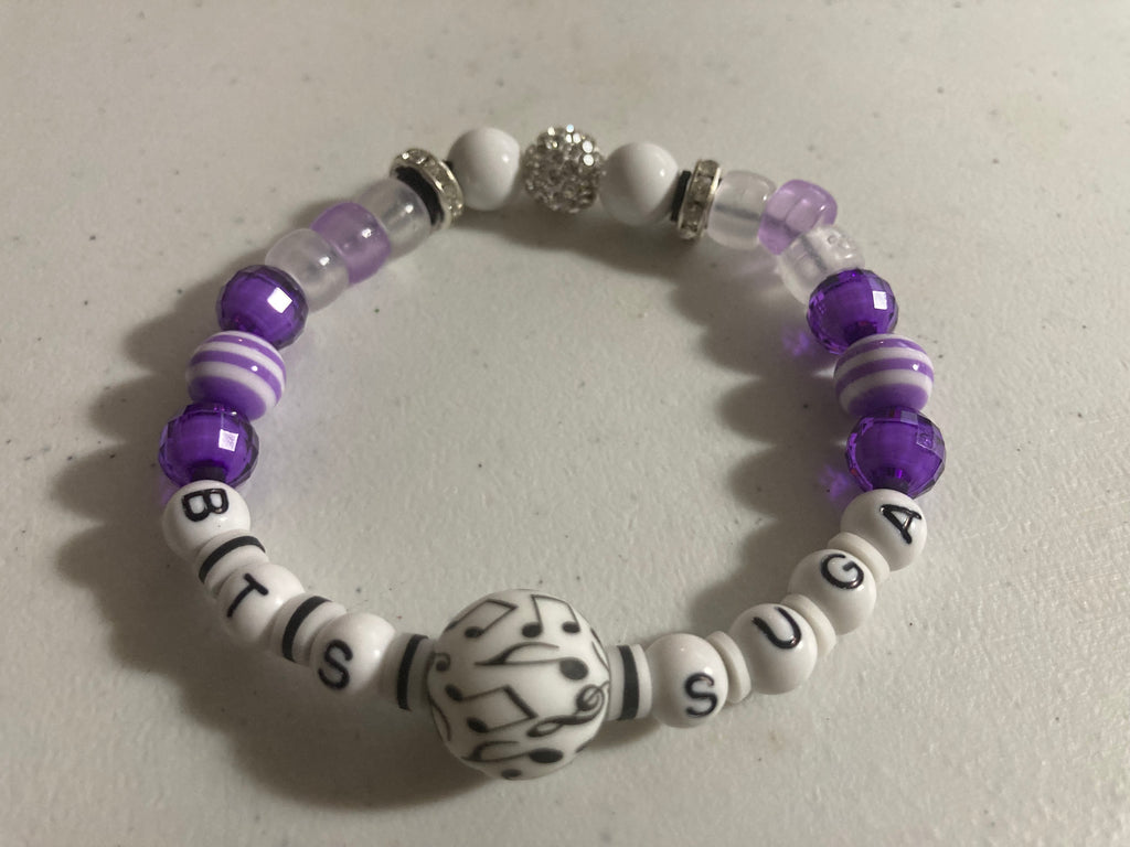 BTS Member/Bias Stretch Bead Bracelet - Suga
