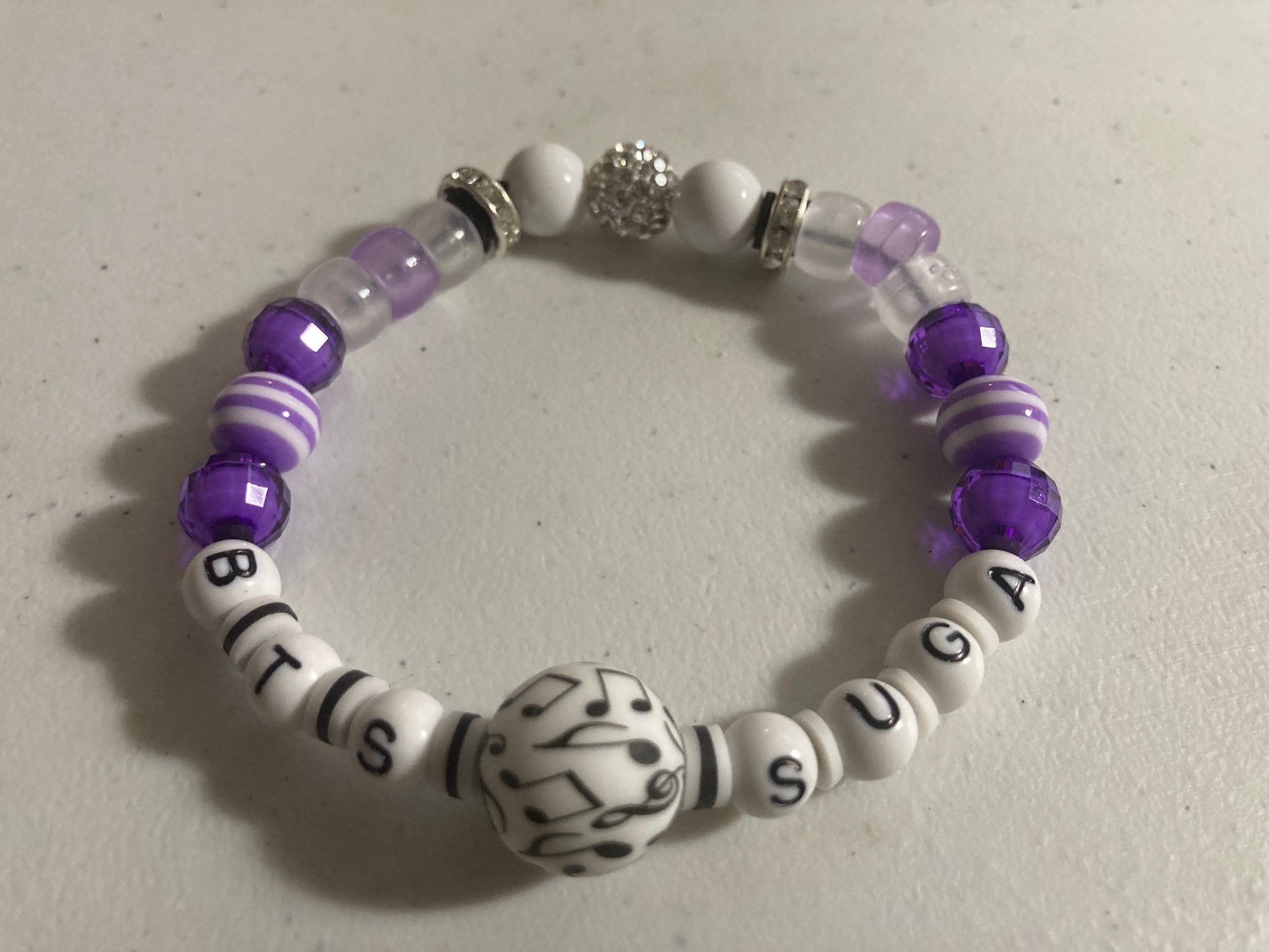 BTS Member/Bias Stretch Bead Bracelet - Suga