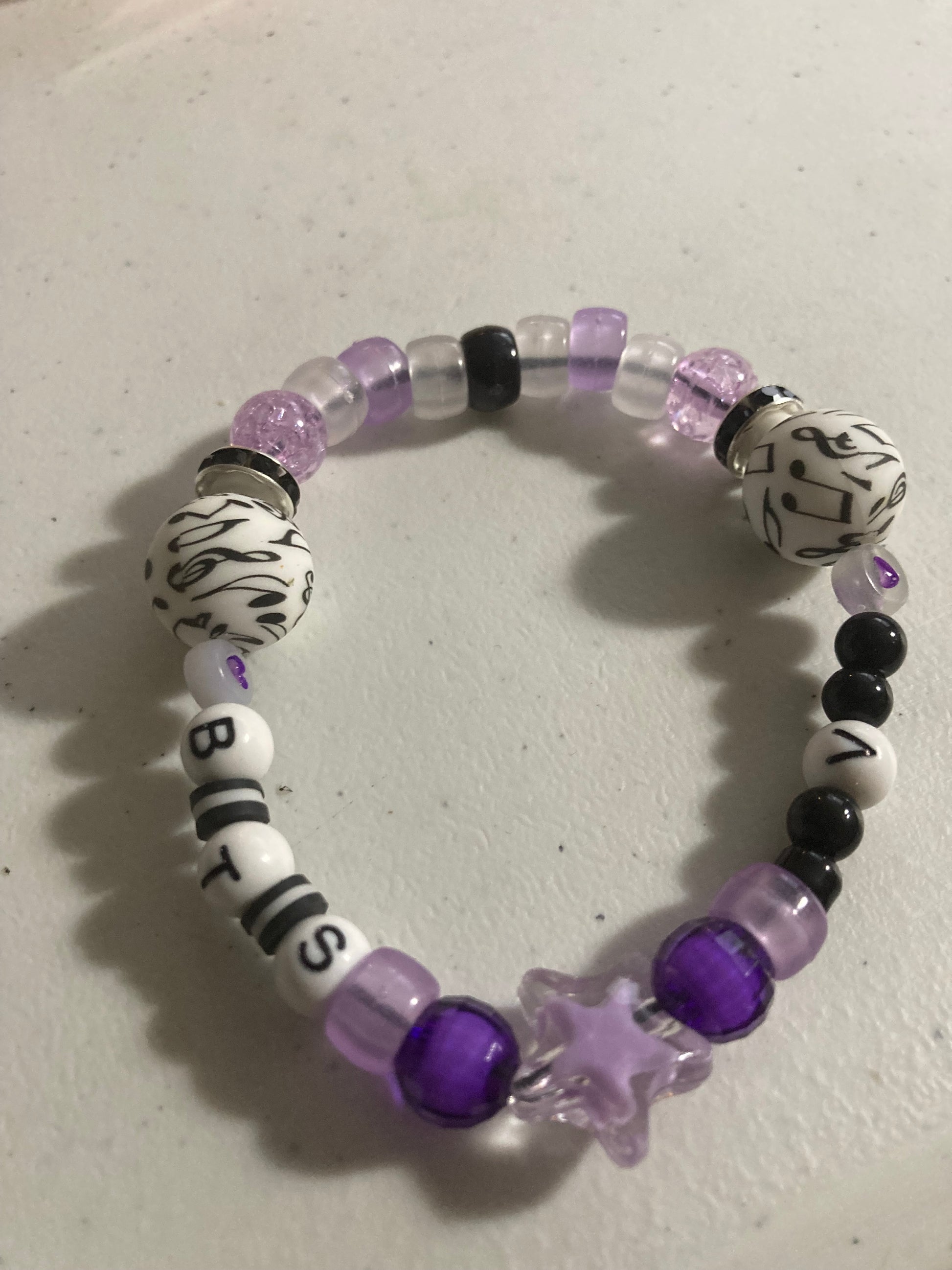 BTS Member/Bias Stretch Bead Bracelet - V