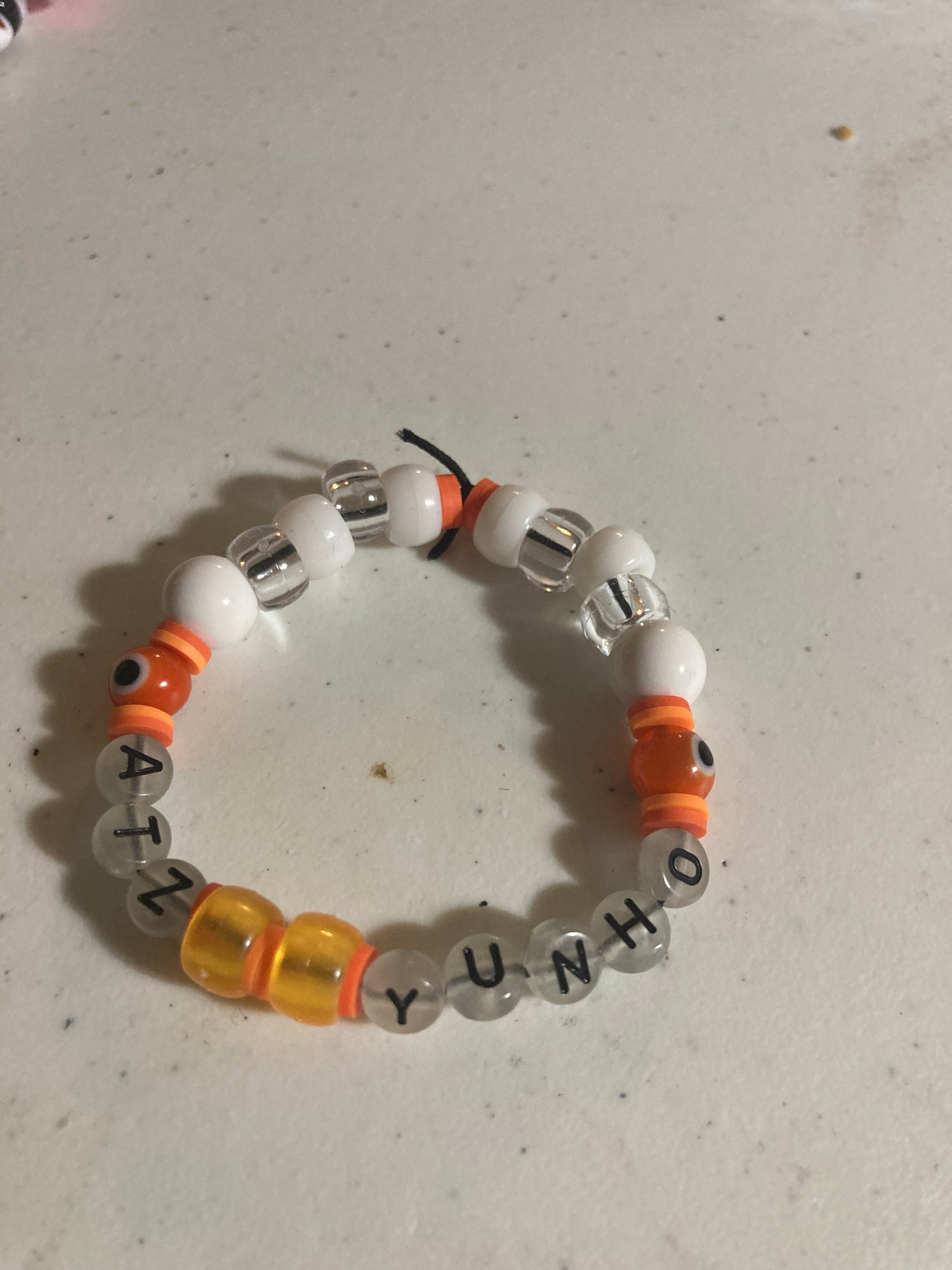 Ateez tour or bias beaded stretchy bracelets