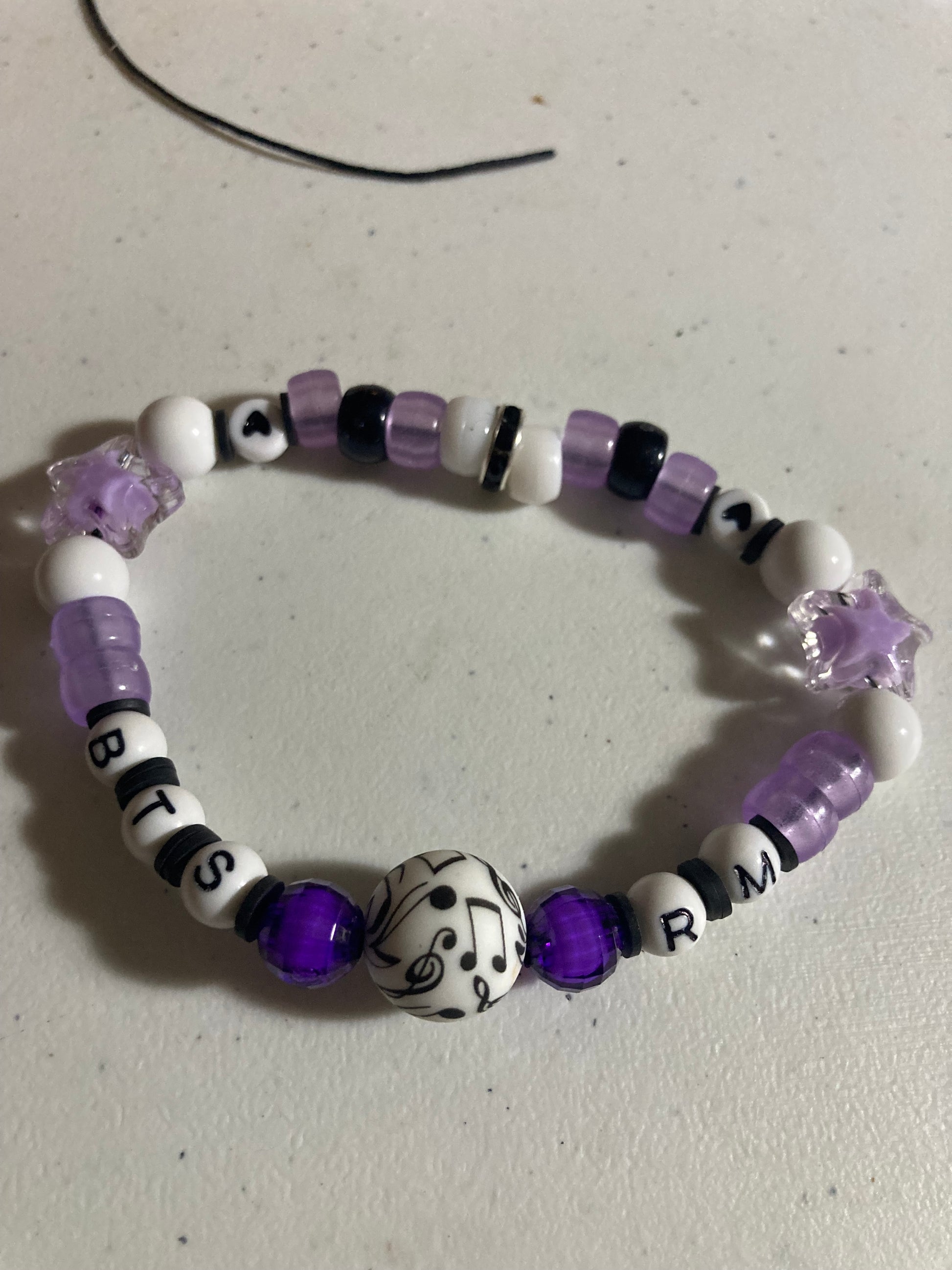 BTS Member/Bias Stretch Bead Bracelet - RM