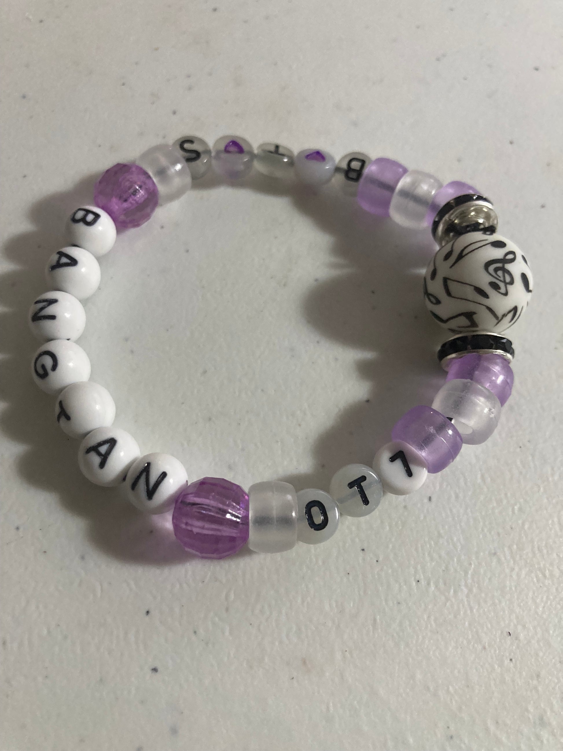 BTS Bangtan OT7 Stretchy Bead Bracelet