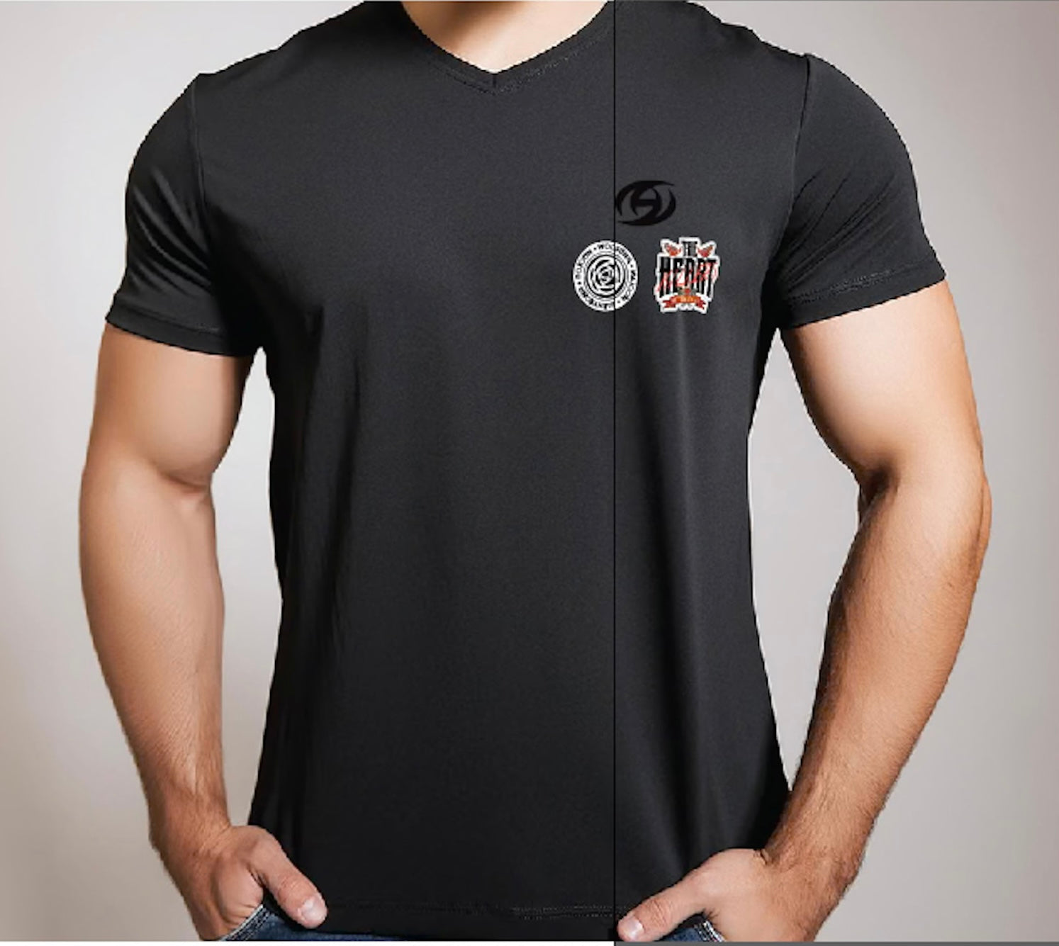 ATZofBLKROSEHEARTKILLERS Crewneck Tee Shirt